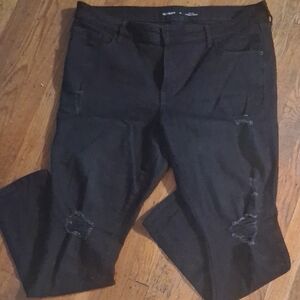 Old Navy Black Mid-Rise Jeans